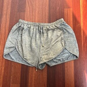 FINDERS KEEPERS gold drawstring shorts size small
